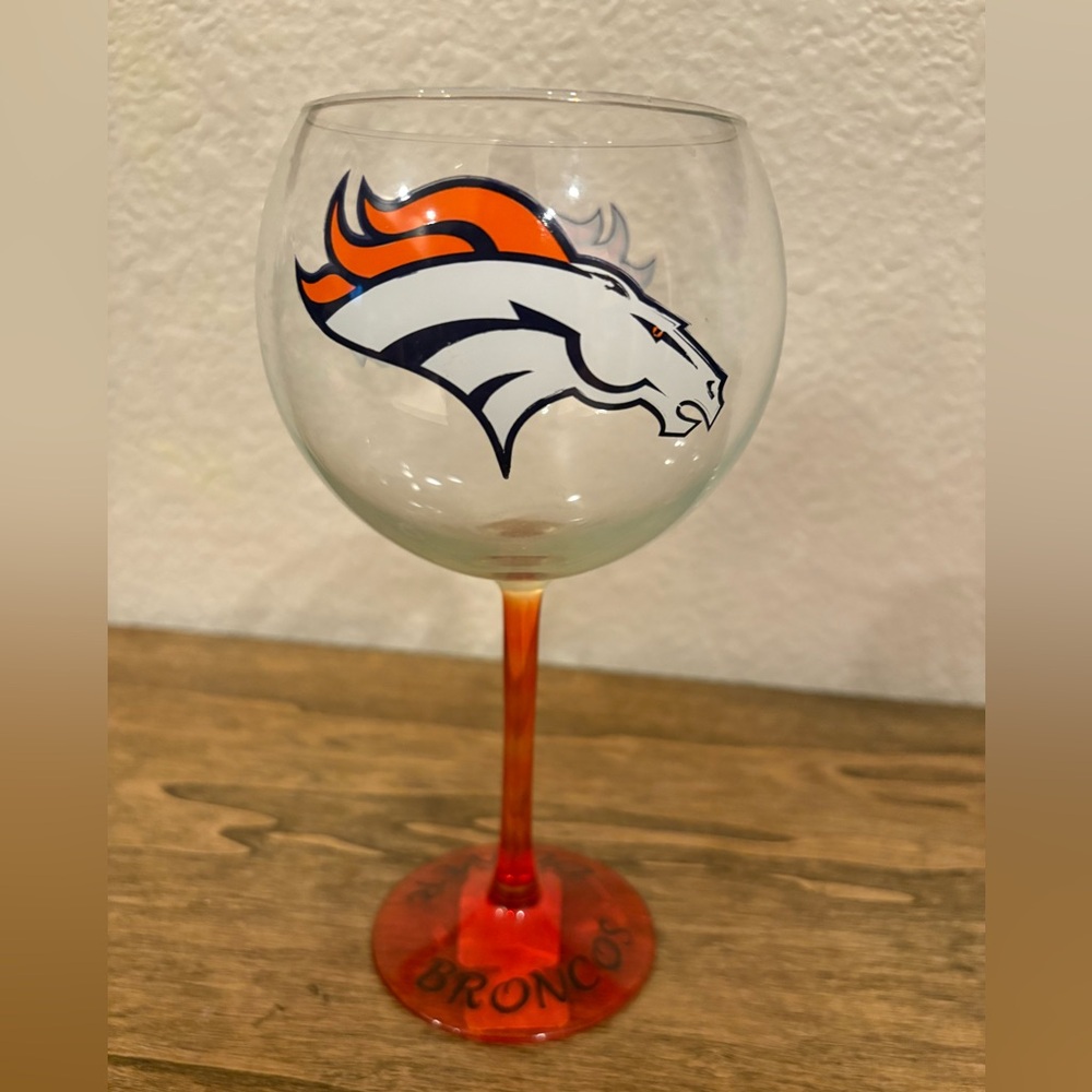 Denver Broncos Wine Glass—New! - Picture 6 of 9